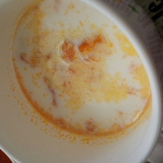 【離乳食後期】かぼちゃチーズスープ